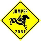 JUMPER ZONE horse show hobby novelty NEW sign