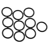 uxcell Oリング ラバー製　フォークシール　15mm外径　2mm厚さ　オイルフィルターシール　 10個入り