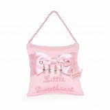 Pink Hanging Pillow with Jeweled Diaper Pin