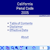 California Penal Code 2005 downloadable Software