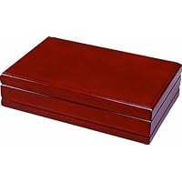 Quality Importers Florence 20-30 Cigar Travel Humidor, Rich Cherry Wood
