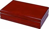 Quality Importers Florence 20-30 Cigar Travel Humidor, Rich Cherry Wood Quality Importers Florence 20-30 Cigar Travel Humidor, Rich Cherry Wood