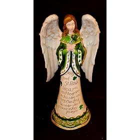 9.5" Irish Blessing Angel Christmas Table Top Decoration