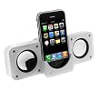 White Portable Folding Stereo Speaker For Apple iPod Touch Ithouch Classic, Video, iPhone 1G 3G, Sandisk Sansa Fuze, Creative Zen Vision:M, Vision W, V, V Plus, Micro, Stone, Microsoft Zune 30GB, 4GB, 8GB, 16GB, 80GB, 120GB, Sony Walkman