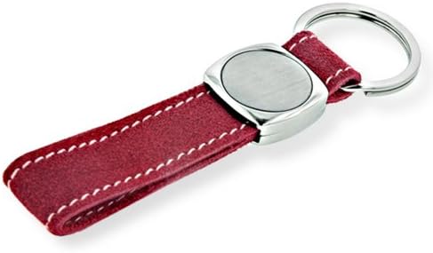 Wilouby Women's Stylishly Modern Keychain Red Suede