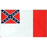 3rd Confederate Flag - 3 foot by 5 foot Polyester (NEW)