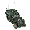 Unimax Forces of Valor 1:32 Scale U.S. M3A1 Half-Track D-Day Series