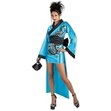 Dragon Geisha Adult Costume Japanese Chinese Kimono Theatre Costumes