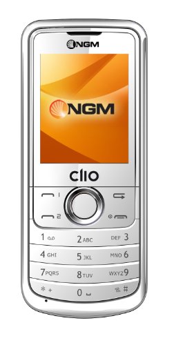 NGM Clio Handy (Ohne Branding, 5 cm (2 Zoll) Display, Dual-SIM, Kamera, MicroSD, MP3-Player, FM-Radio, Bluetooth) weiß