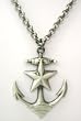 Kitsch n Kouture Anchors Away Anchor and Star Metal Pendant with chain