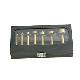 Faithfull TC Saw Tooth Bit set 7PC 8MM Rnd Shank