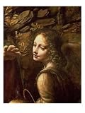 The Virgin of the Rocks (The Virgin with the Infant St. John Adoring the Infant Christ) Art Giclee Poster Print by Leonardo da Vinci, 18x24