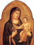 Madonna and Child by Giotto Di Bondone. Art Print Poster FRAME IT.. 22.5 inches width by 28.5 inches height. Highest Quality Art Poster Print