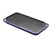 Rachel Ray 12-by-20-Inch Cast-Iron Reversible Grill/Griddle, Blue