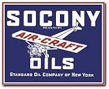 Signpast Reproduction Vintage Sign, SOCONY AIRCRAFT OILS