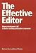 Books : The Effective Editor