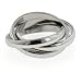 316L Stainless Steel 3-Band Russian Wedding Band Ring (Size 4.5,5.5,6.5,7.5,8.5)