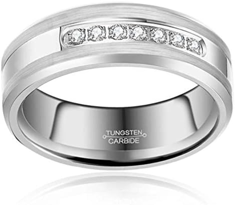 8mm Blue Tungsten Carbide Ring Black Celtic Blue Carbon Fibre Inlay Wedding Band Size 7-13