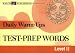 Test-Prep Words (Daily Warm-Ups) (Daily Warm-Ups English/Language Arts Series Ser)