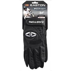 <b>Rawlings Leather Pro Design Look Adult Batting Glove Pair (White/Black, Medium)</b>