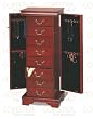 Coaster Louis Philippe Jewelry Armoire in Cherry