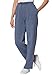 Women's Plus Size Sweat Pants Easy Fleece Heather Navy,3X