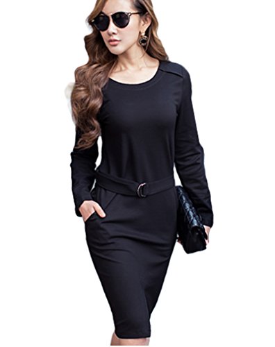 (ディーコッテ)D'Kotte きれいめ ワンピース 長袖 膝丈 ワンピ ひざ 丈 大人 上品 レディース neax177