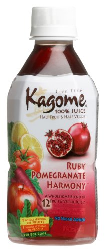 Kagome Live True, 100% Juice, Ruby Pomegranate Harmony, 11.5-Ounce Units (Pack of 12) by Kagome