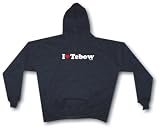 I Heart (Love) Tebow Men's Hoodie Sweat Shirt Small thru 4XL