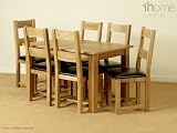 100% Solid Oak Extending Dining table Set 6 Chairs /DELIVERY-UK MAINLAND ONLY