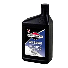 Buy Briggs & Stratton 100030CB SAE 5W-30 4-Cycle Snow Thrower Oil - 32 Oz. by Briggs & Stratton now!