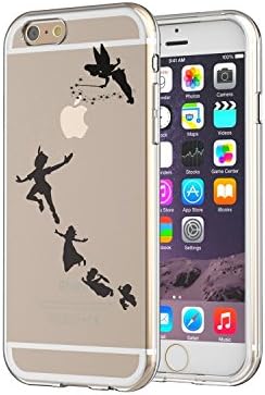 Peter Pan Latest Clear Soft TPU Apple iPhone 6 plus Case Never Grow Old Pan Tinker Bell Design