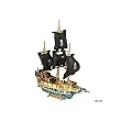Pirate Ship 3D Colored Wooden Puzzle