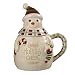 Grasslands Road Snocountry "Sweet Holiday Cheer" Stocking Cap Snowman Candy Jar with Lid