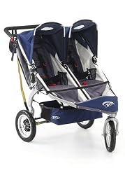 BOB Revolution 12" Aluminum Wheel Duallie Stroller in Navy