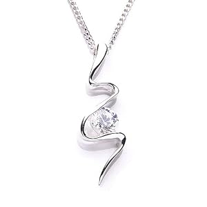 Silver Cubic Zirconia Fancy Pendant
