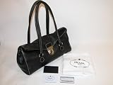 Authentic Prada Br2375 Black Leather
