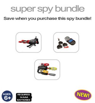 Childrens Toyshop  Toys : Super Spy Toy Bundle SpyFire, Wireless Tracker and Signal Launcher - Spy Gear - Wild Planet Spy Toys for Kids