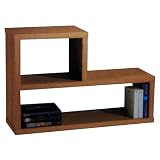 SIMPLE - &eacute;tag&egrave;re de rangement table basse - noyer