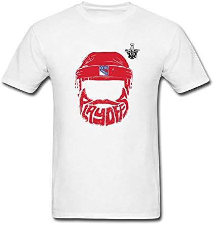 EHFKE Men's T-Shirts New York Rangers 2016 Stanley Cup Playoffs Bound Bearded