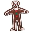 Gingerbread Man Mascot Adult Costume Size Standard