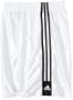 Adidas Boys 8-20  New Dazzle Short,White/ Black,S (8/10)