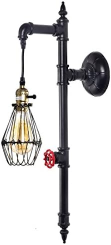 Truelite Industrial Vintage Metal Water Pipe Wall Sconce 1-Light ORB Simplicity Light Fixture