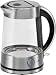 Clatronic WK 3398 G Glas-Wasserkocher / 1.7 Liter / glas-inox