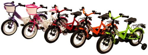 bike*star 30.5cm (12 Inch) Kids Children Bike Bicycle - Colour Pink & White