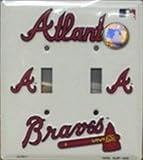 Atlanta Braves Light Switch Covers (double) Plates