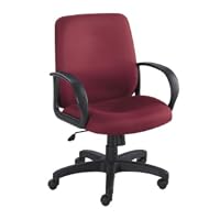 Safco Products - Poise™ Executive Mid Back Seating - 6301BG - Color: Burgundy - Dimensions: 27
