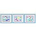 Mermaid Set of 3 of Prints (light blue)