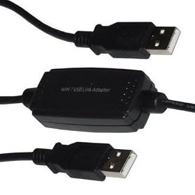 USB 2.0 Windows 7 XP Vista Easy Transfer Link Adaptor Cable - 2 Metres