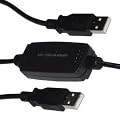USB 2.0 Windows 7 XP Vista Easy Transfer Link Adaptor Cable - 2 Metres